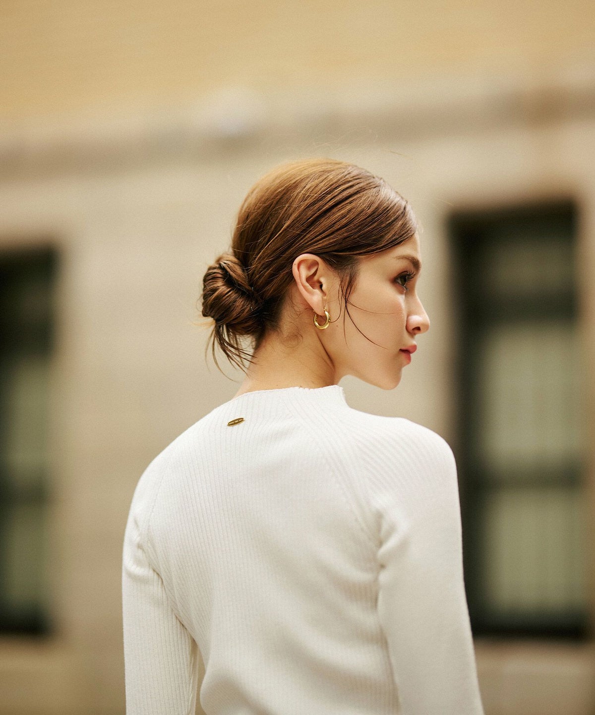 ニットトップス 薄手ニット ハイネック タイトトップス 韓国風 綺麗め 細見え カジュアル KINO THE KEI