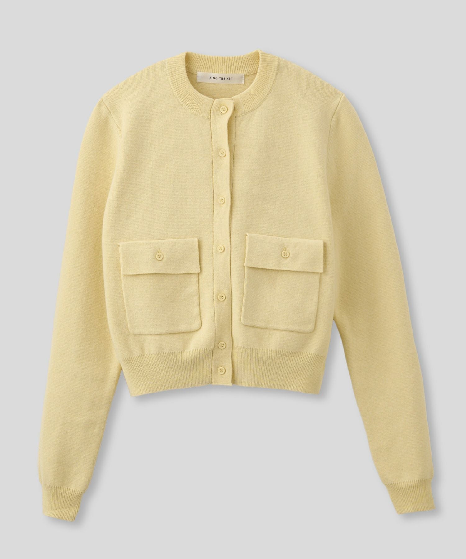 フラップ ポケット ニット カーディガン KINO THE KEI 全4色｜ktk431
