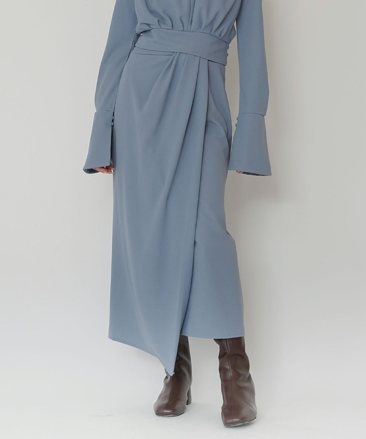 ディナー パーティー セットアップ エレガント タイトスカート ベルト付 ラップスカート KINO THE KEI