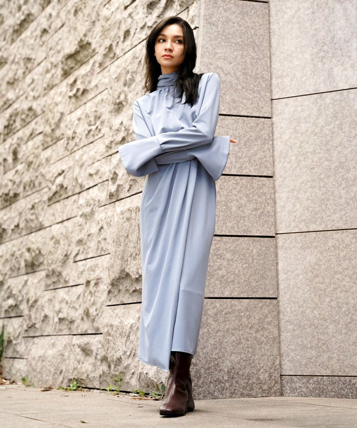 ディナー パーティー セットアップ エレガント タイトスカート ベルト付 ラップスカート KINO THE KEI