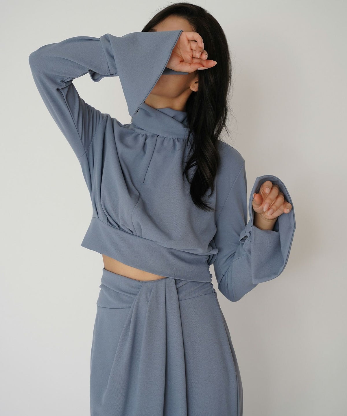 ディナー パーティー セットアップ エレガント タイトスカート ベルト付 ラップスカート KINO THE KEI