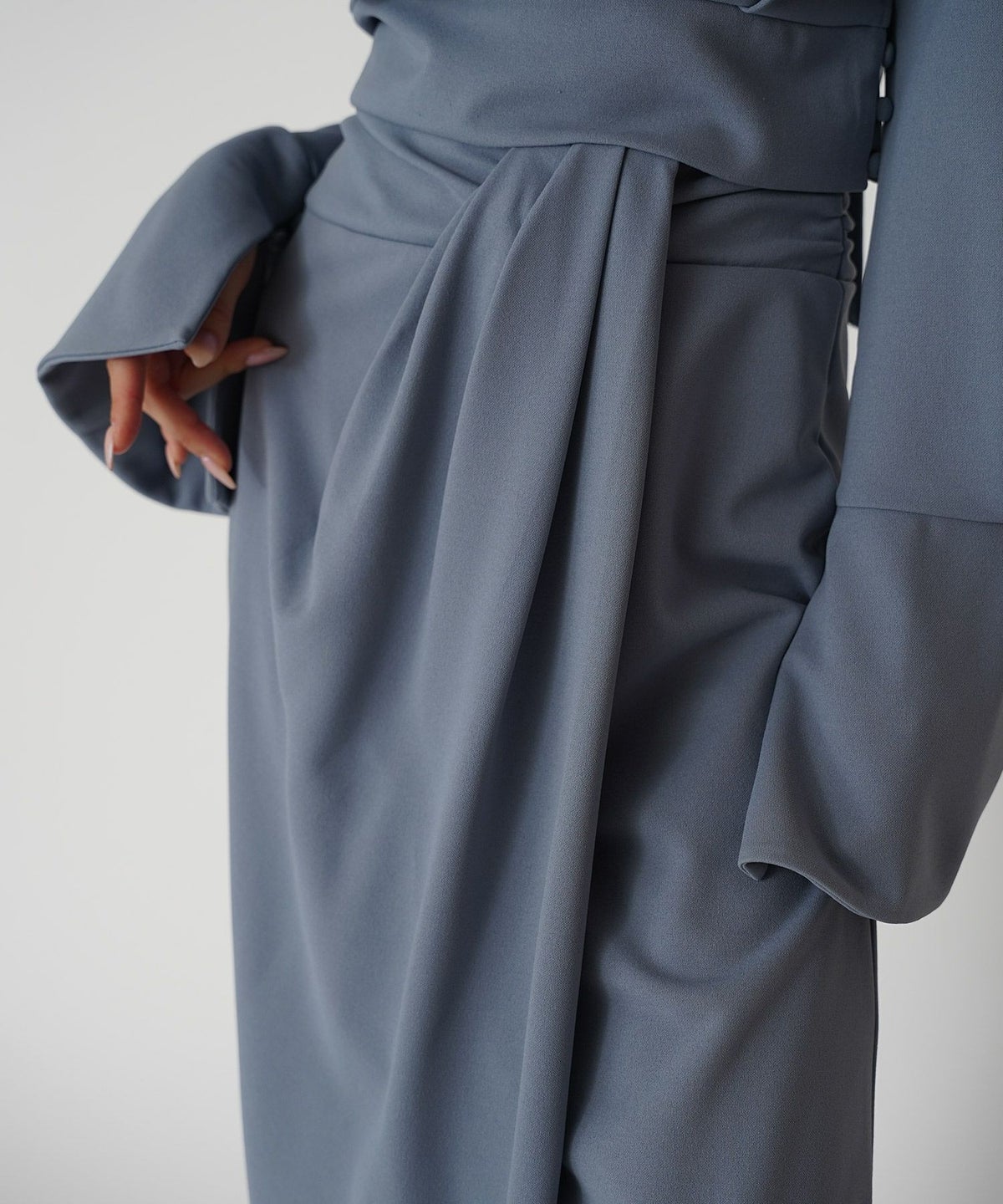 ディナー パーティー セットアップ エレガント タイトスカート ベルト付 ラップスカート KINO THE KEI