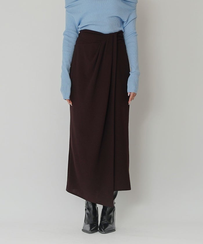 ディナー パーティー セットアップ エレガント タイトスカート ベルト付 ラップスカート KINO THE KEI