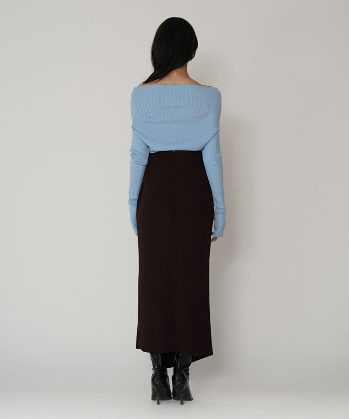 ディナー パーティー セットアップ エレガント タイトスカート ベルト付 ラップスカート KINO THE KEI