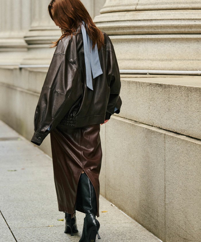 レザー ナロー スカート KINO THE KEI