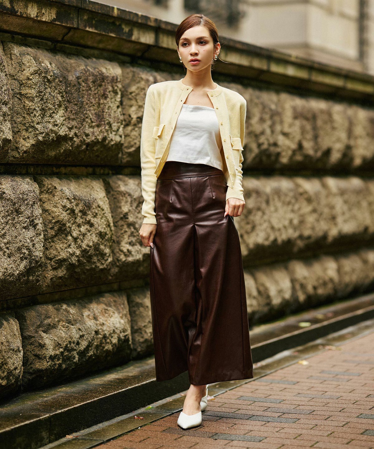 レザー ナロー スカート KINO THE KEI