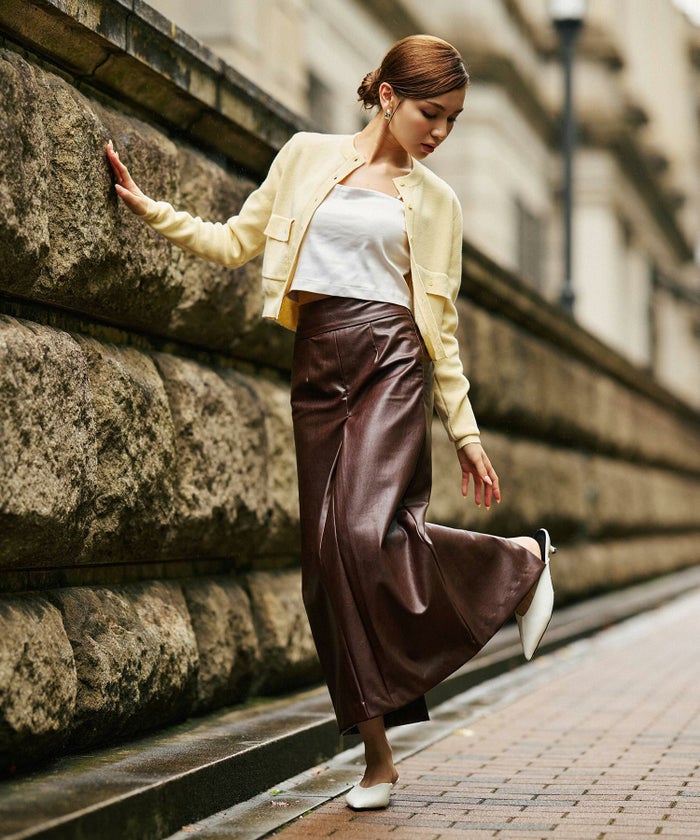 レザー ナロー スカート KINO THE KEI