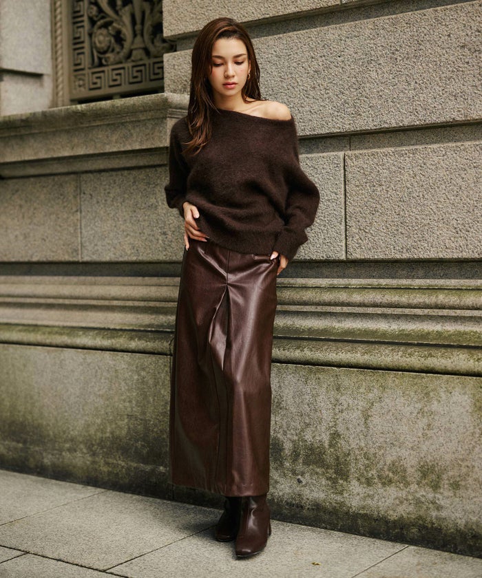 レザー ナロー スカート KINO THE KEI