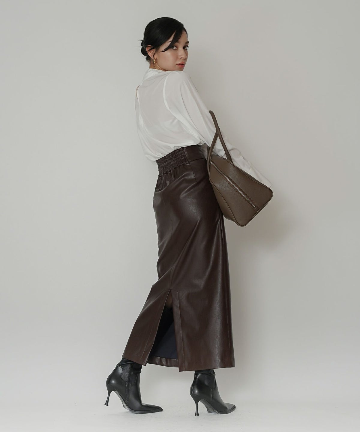 レザー ナロー スカート KINO THE KEI