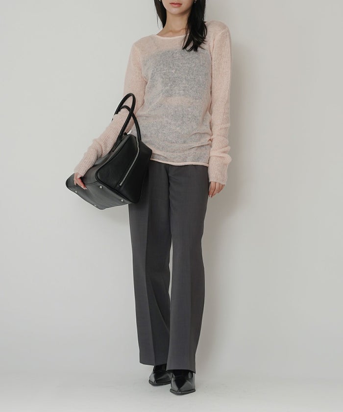 綺麗め オフィス 大人 スラックス ワイドスラックス ストレートパンツ セットアップ KINO THE KEI