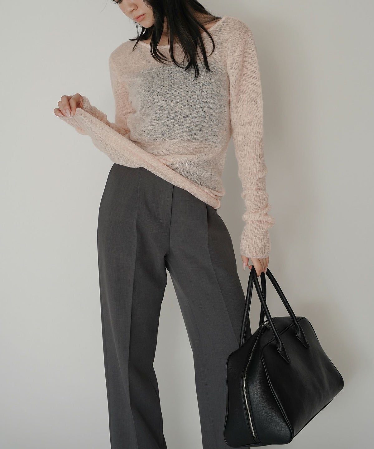 綺麗め オフィス 大人 スラックス ワイドスラックス ストレートパンツ セットアップ KINO THE KEI