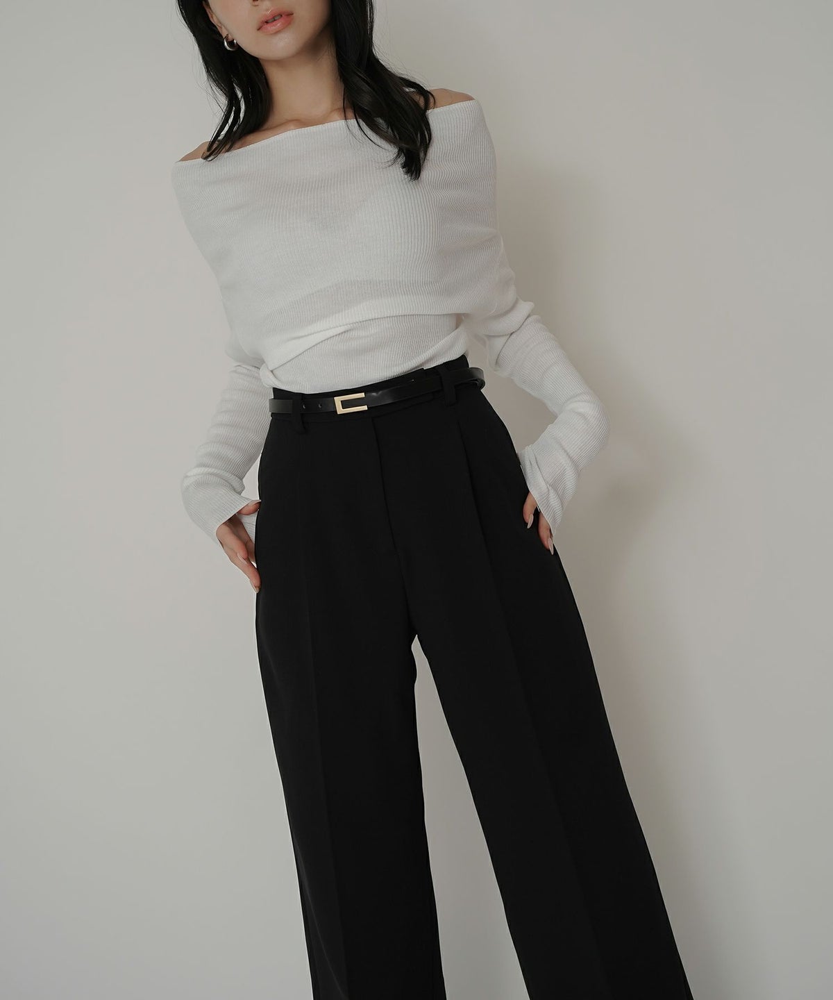 綺麗め オフィス 大人 スラックス ワイドスラックス ストレートパンツ セットアップ KINO THE KEI