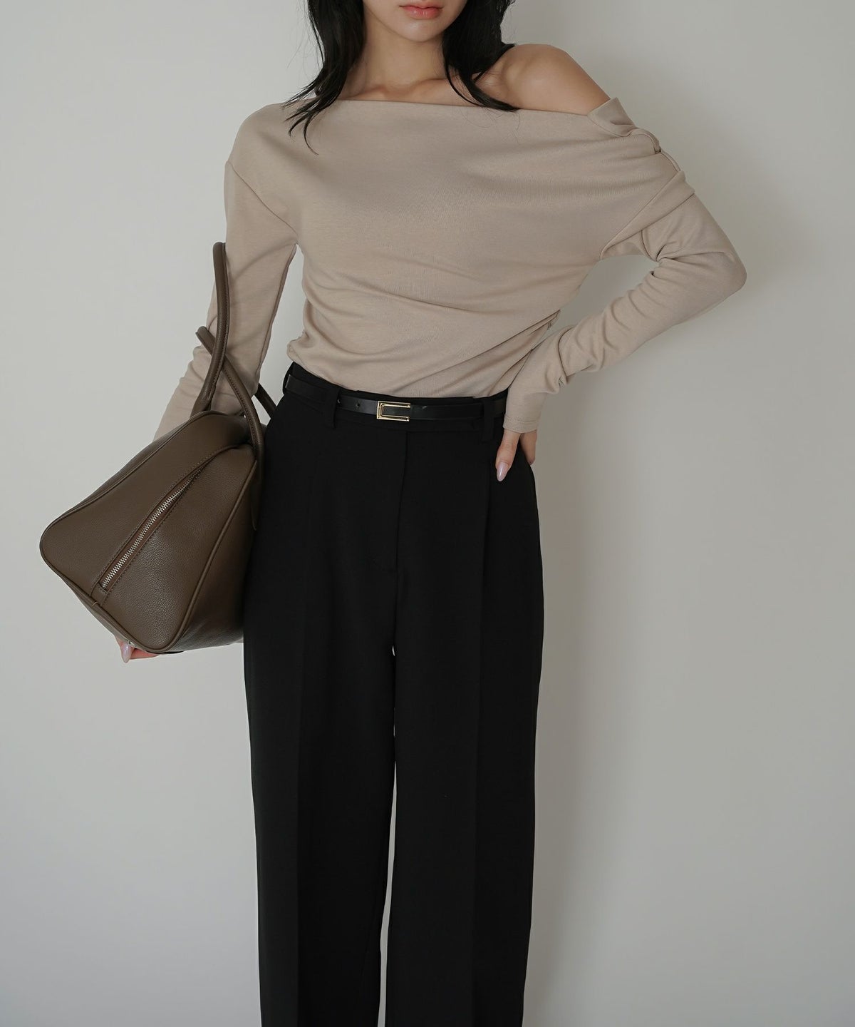 綺麗め オフィス 大人 スラックス ワイドスラックス ストレートパンツ セットアップ KINO THE KEI