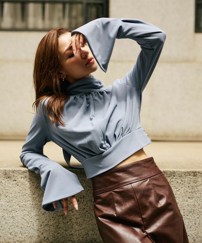 ディナー パーティー ブラウス トップス ボウタイリボン 変形 セットアップ エレガント 2way KINO THE KEI