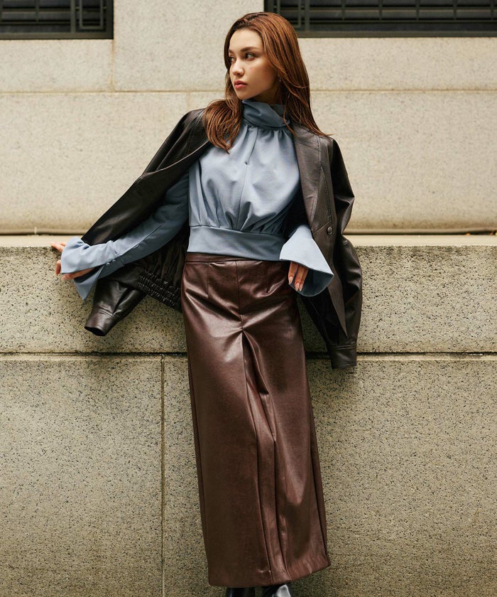 ディナー パーティー ブラウス トップス ボウタイリボン 変形 セットアップ エレガント 2way KINO THE KEI