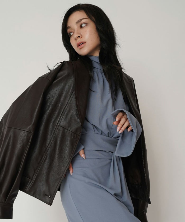 ディナー パーティー ブラウス トップス ボウタイリボン 変形 セットアップ エレガント 2way KINO THE KEI