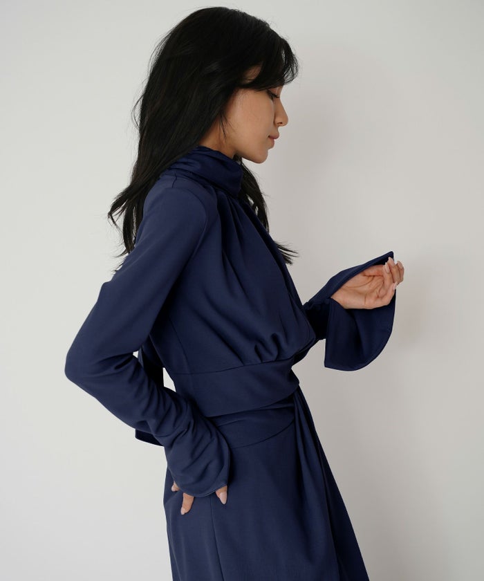 ディナー パーティー ブラウス トップス ボウタイリボン 変形 セットアップ エレガント 2way KINO THE KEI