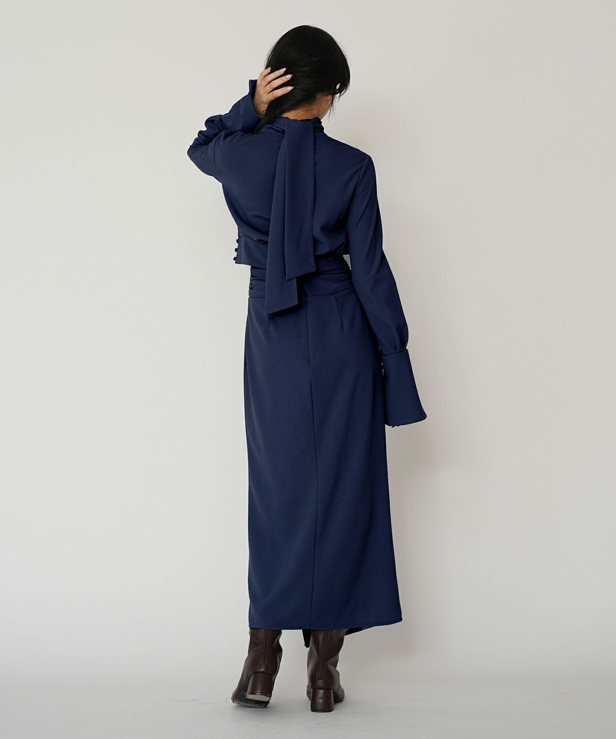 ディナー パーティー ブラウス トップス ボウタイリボン 変形 セットアップ エレガント 2way KINO THE KEI