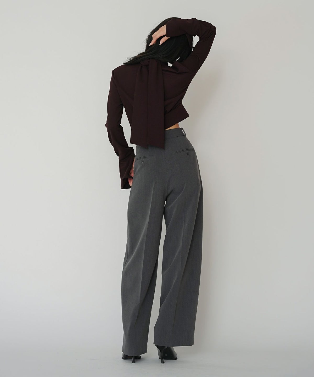 ディナー パーティー ブラウス トップス ボウタイリボン 変形 セットアップ エレガント 2way KINO THE KEI