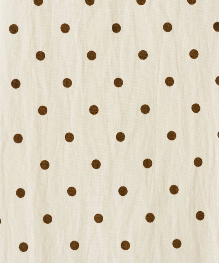 ドット/アイボリー/ジャンスカ/ワンピース