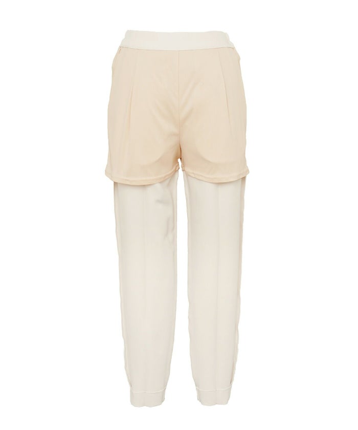 テーパード パンツ レディース フリル サイドフリル 細身 美脚 ポケット付き 裏地付き アイボリー ベージュ ブラック 大人かわいい きれいめ シンプル 春 夏 秋 通勤 オフィス カジュアル ボトムス スリムパンツ フェミニン フリルパンツ 着痩せ 楽ちん