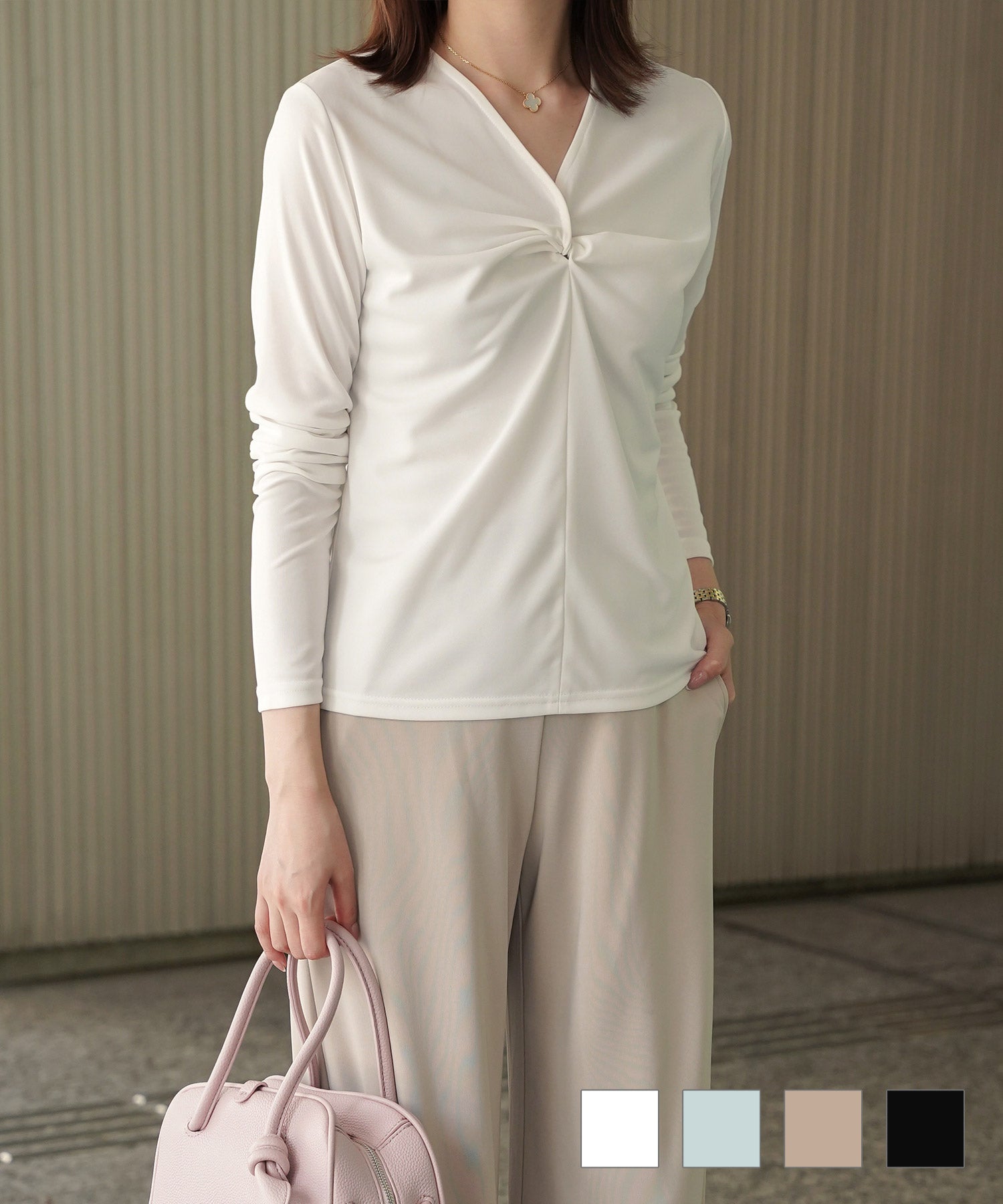 ツイスト トップス HUIT 全4色｜hit531-0296【1】 - 長袖商品一覧