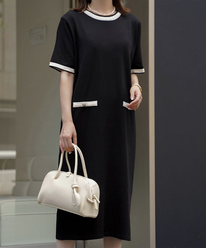 レディース バッグ きれいめ カジュアル ボストンバッグ 合皮 アイボリー/ピンク/ブラウン/ブラック/フリー