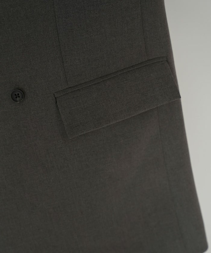 モード 肩幅 大きめ ブレザー アウター ビジネス 秋 韓国系 綺麗め 細見え カジュアル KINO THE KEI