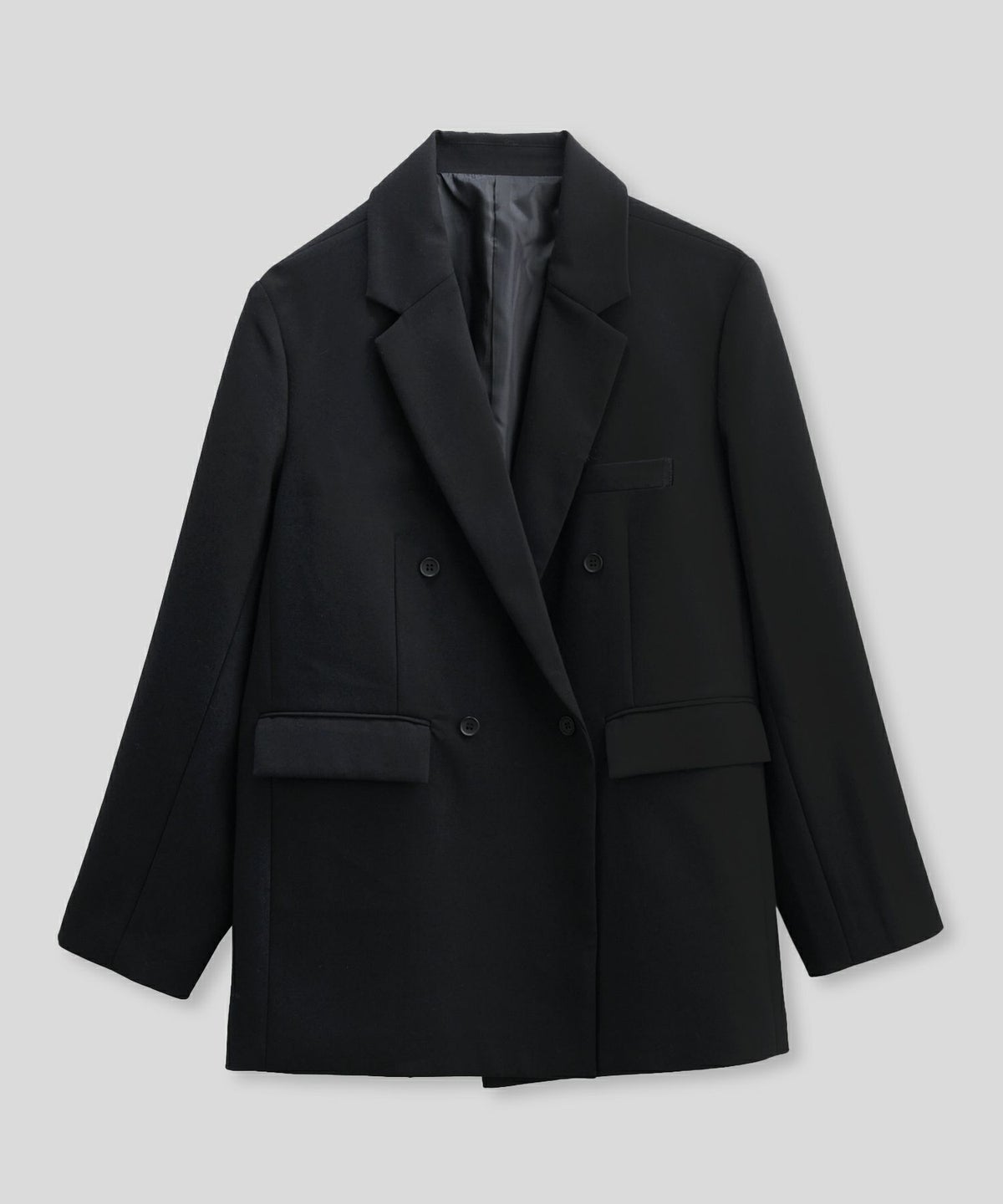 モード 肩幅 大きめ ブレザー アウター ビジネス 秋 韓国系 綺麗め 細見え カジュアル KINO THE KEI