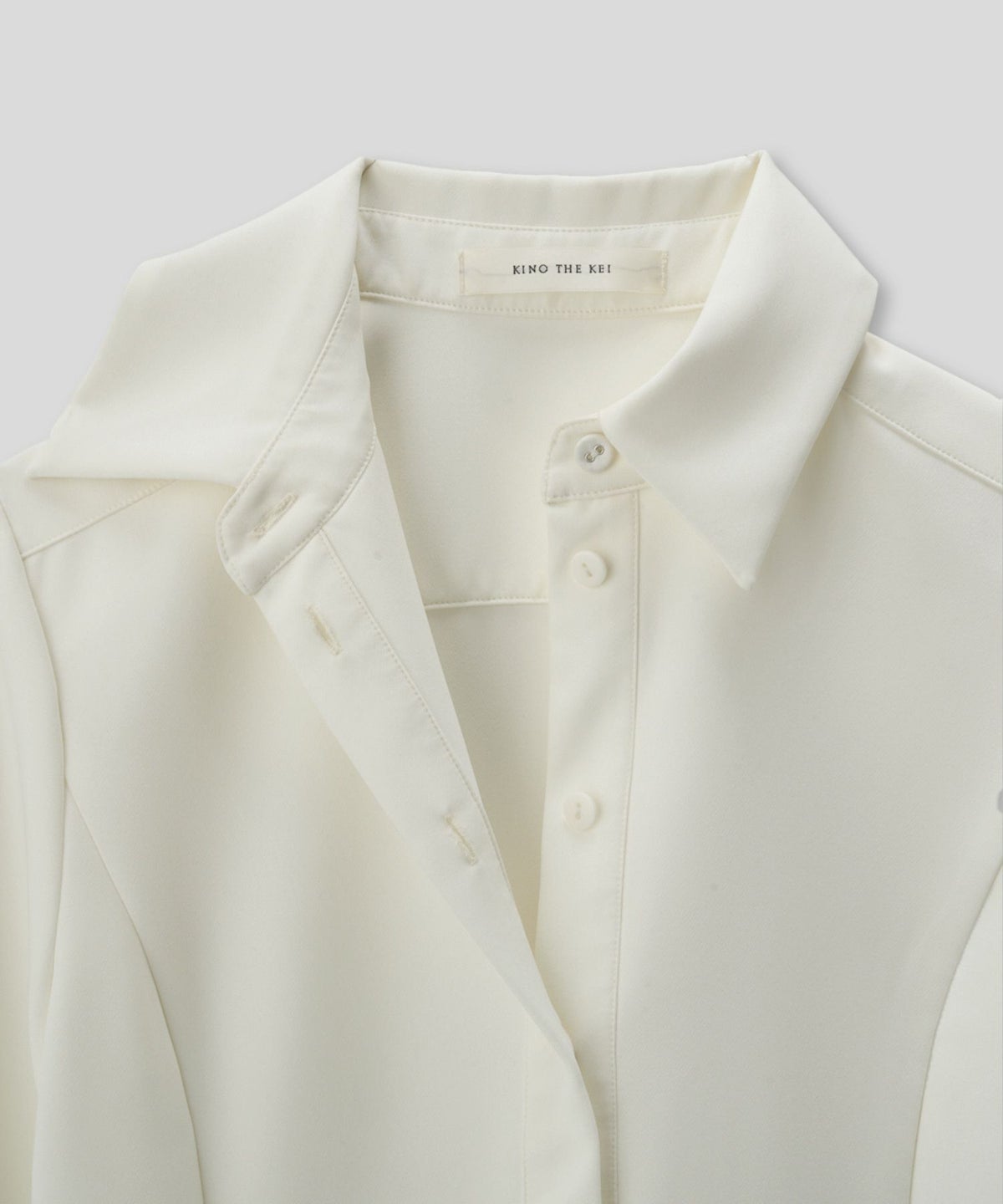 シャツワンピ 細見え モード 上品 ヴィンテージ 古着 ジャストシルエット 韓国風 綺麗め 細見え カジュアル KINO THE KEI