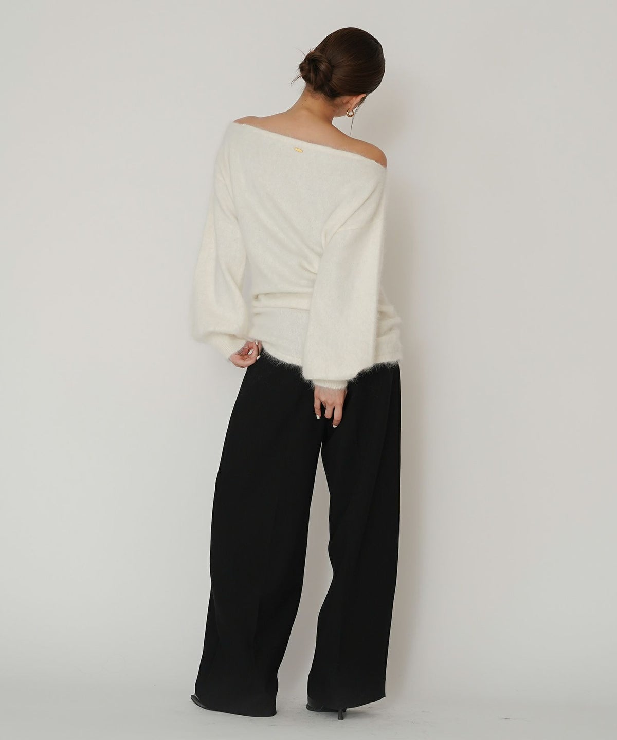 アンゴラ ファー オフショル ミニ ワンピース KINO THE KEI