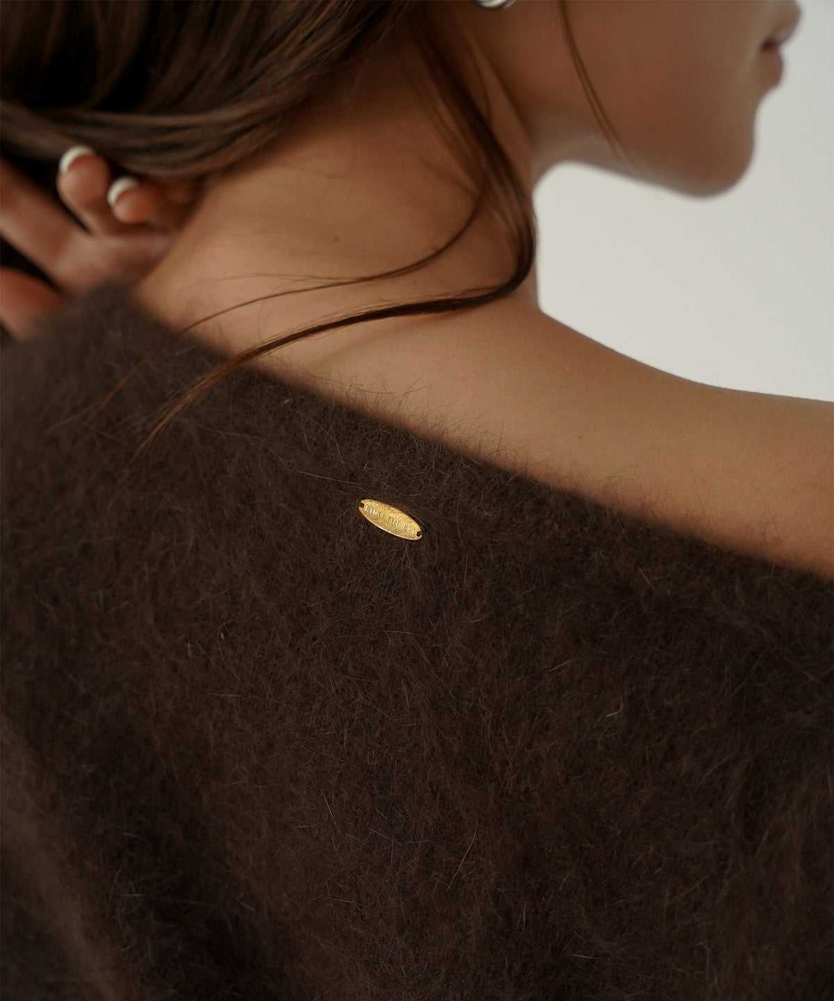 アンゴラ ファー オフショル ミニ ワンピース KINO THE KEI