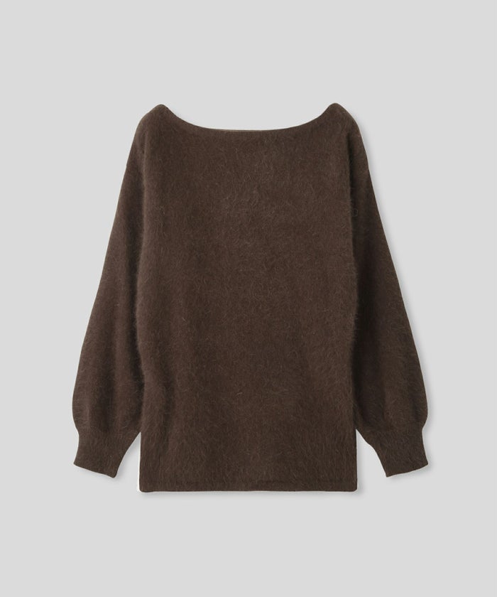 アンゴラ ファー オフショル ミニ ワンピース KINO THE KEI