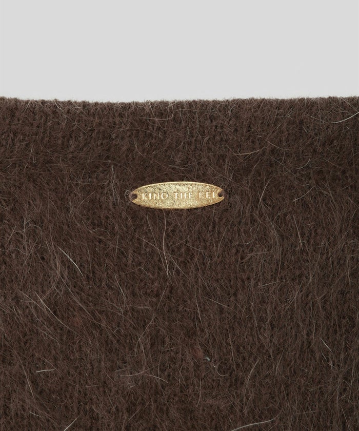 アンゴラ ファー オフショル ミニ ワンピース KINO THE KEI