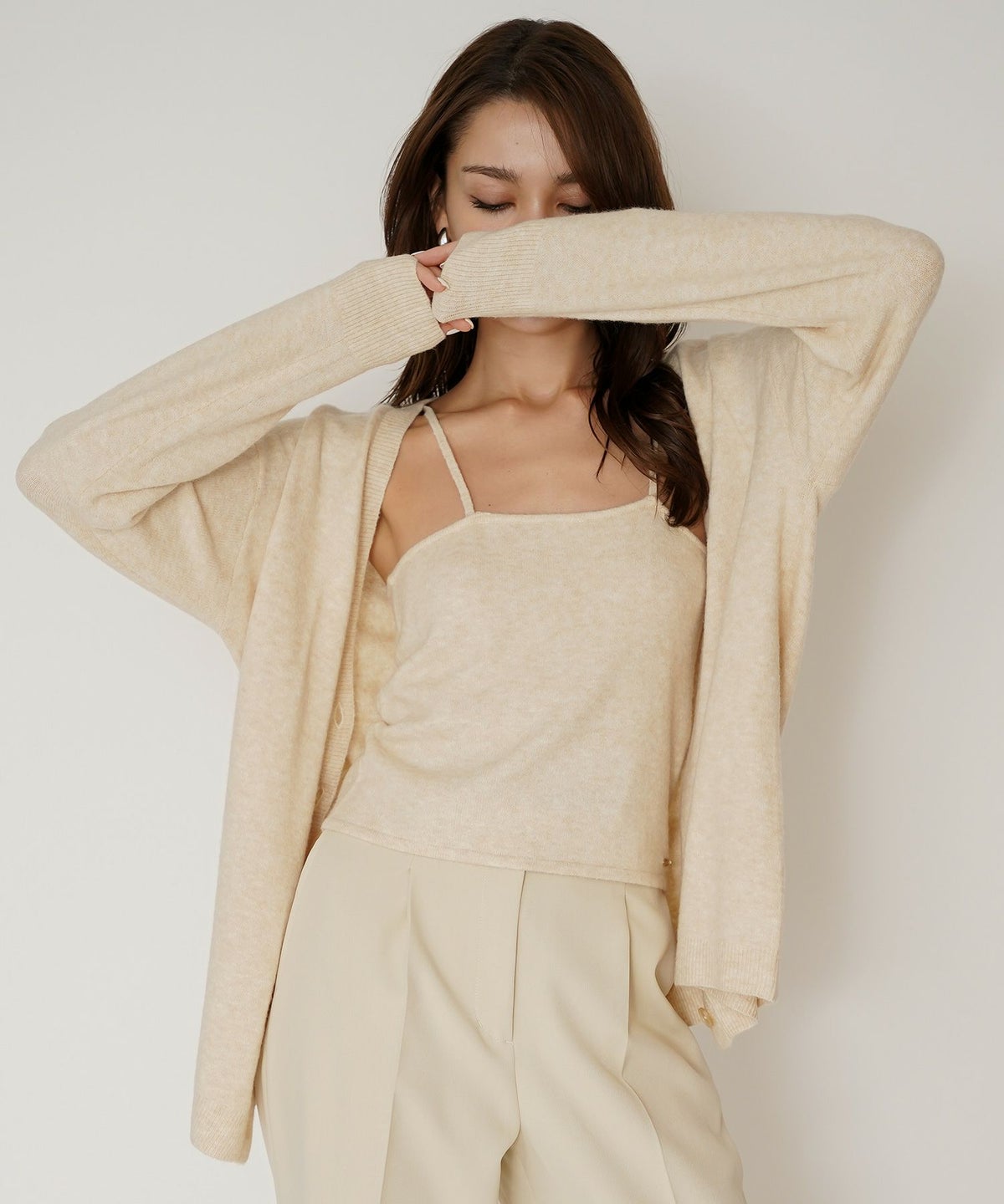 キャミソール セット ニット カーディガン KINO THE KEI