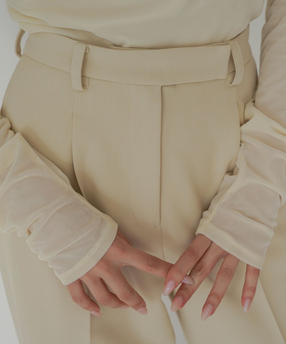 シアートップス レイヤード オフショルトップス ドレープ タイトトップス ベロア素材 韓国風 綺麗め 細見え カジュアル KINO THE KEI