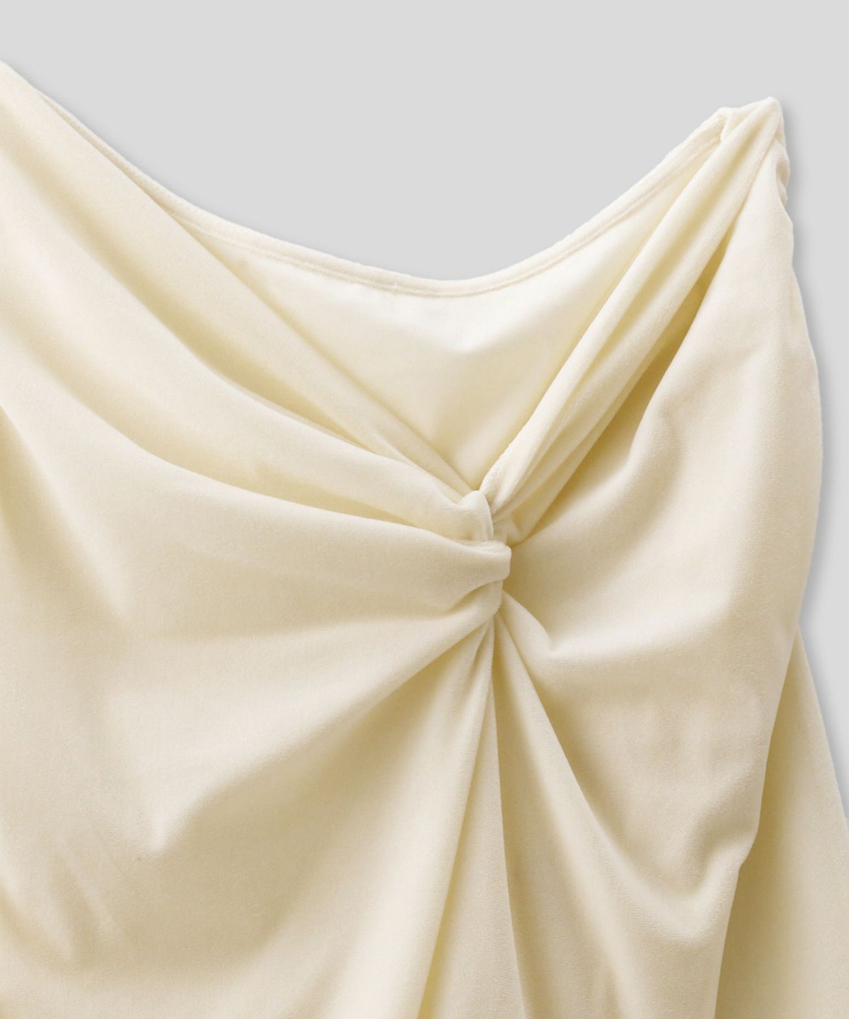 シアートップス レイヤード オフショルトップス ドレープ タイトトップス ベロア素材 韓国風 綺麗め 細見え カジュアル KINO THE KEI