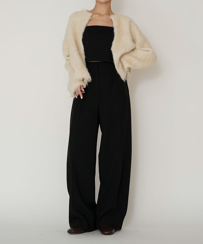 オフィス スラックス ワイドパンツ セミワイド フォーマル 万能 感動 着回し 韓国風 綺麗め 細見え カジュアル KINO THE KEI