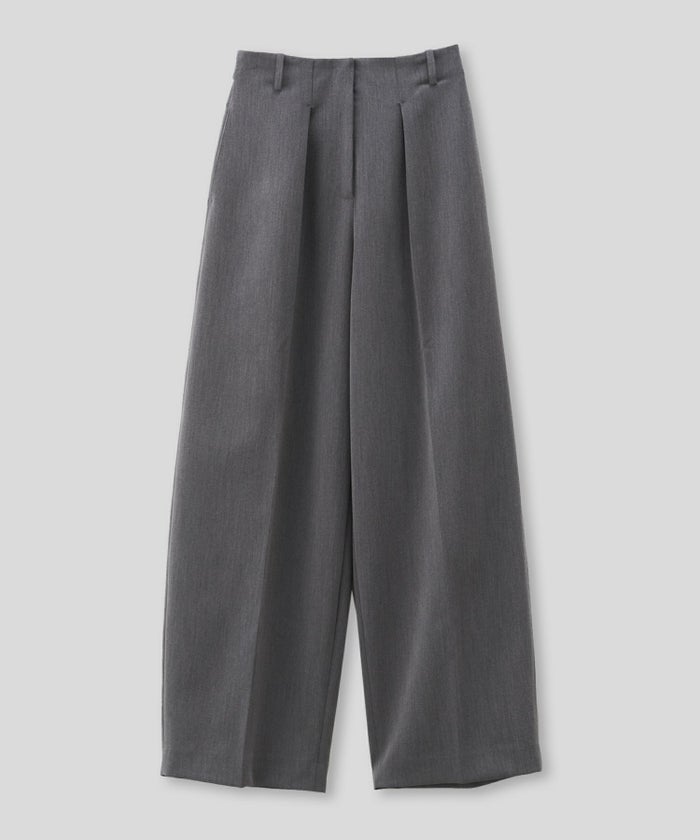 オフィス スラックス ワイドパンツ セミワイド フォーマル 万能 感動 着回し 韓国風 綺麗め 細見え カジュアル KINO THE KEI