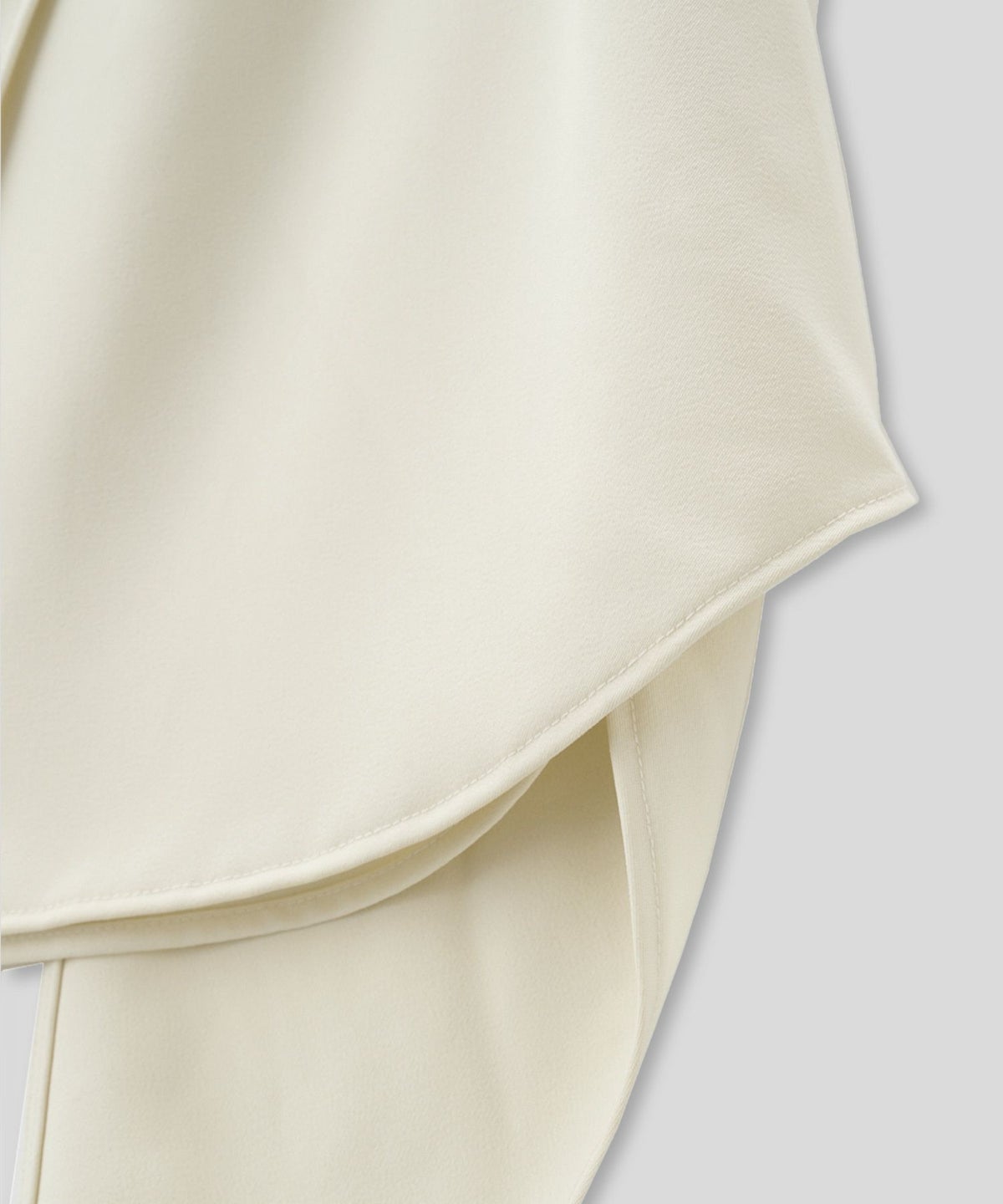 フレアシルエット お仕事 オフィス ディナー フォーマル ドレープ モード 変形シャツ  韓国風 綺麗め 細見え カジュアル KINO THE KEI