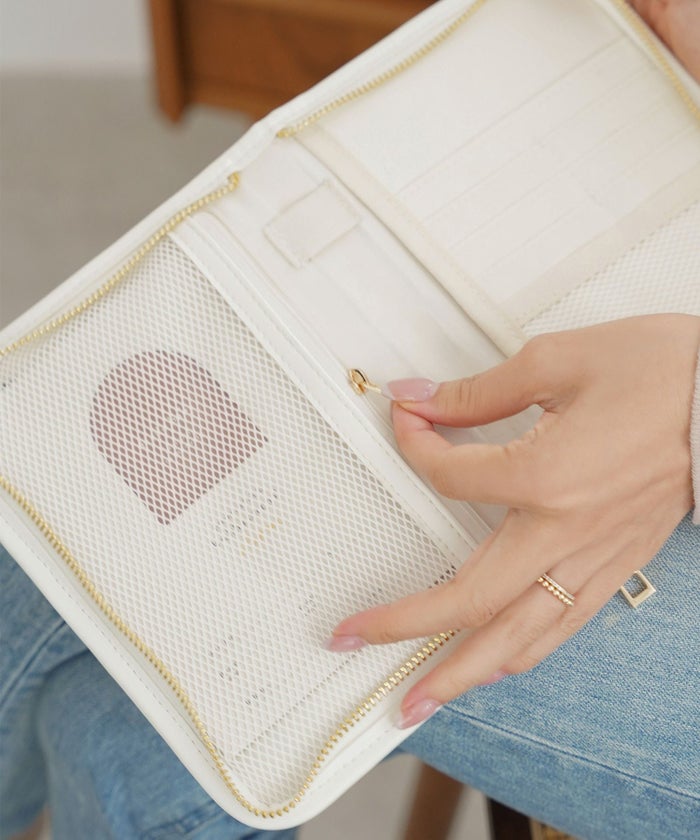 母子手帳ケースおしゃれ母子手帳ポーチ収納ケース通院ケース診察券ケース保険証ケースファスナータイプマルチケースフェミニンプレゼントギフト出産祝い出産準備2人用3人用カードポケット多機能軽量薄型ママアイテムベビー用品マタニティグッズ