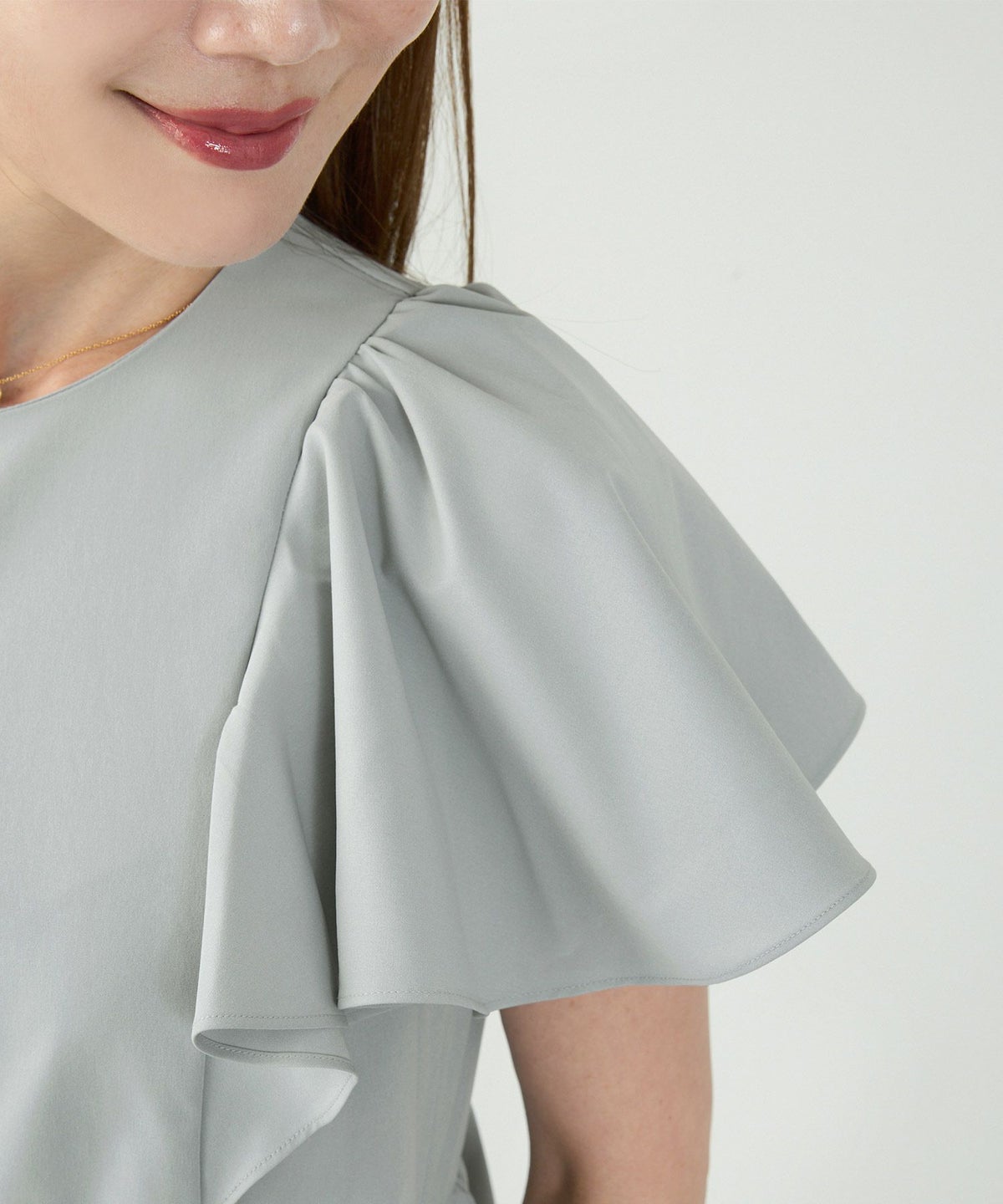 手洗い可かわいい上品きれいめ大人カジュアルシンプル体型カバーハイウエストフレアジョイントスペース