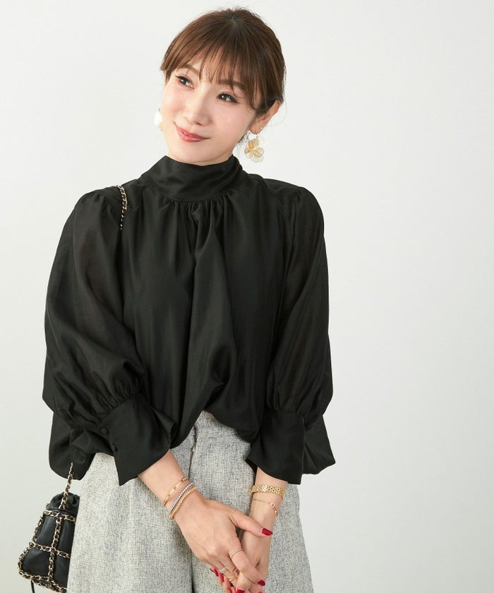 手洗い可 長袖 大人カジュアル オフィス きれいめ フェニミン シアー オールシーズン ジョイントスペース