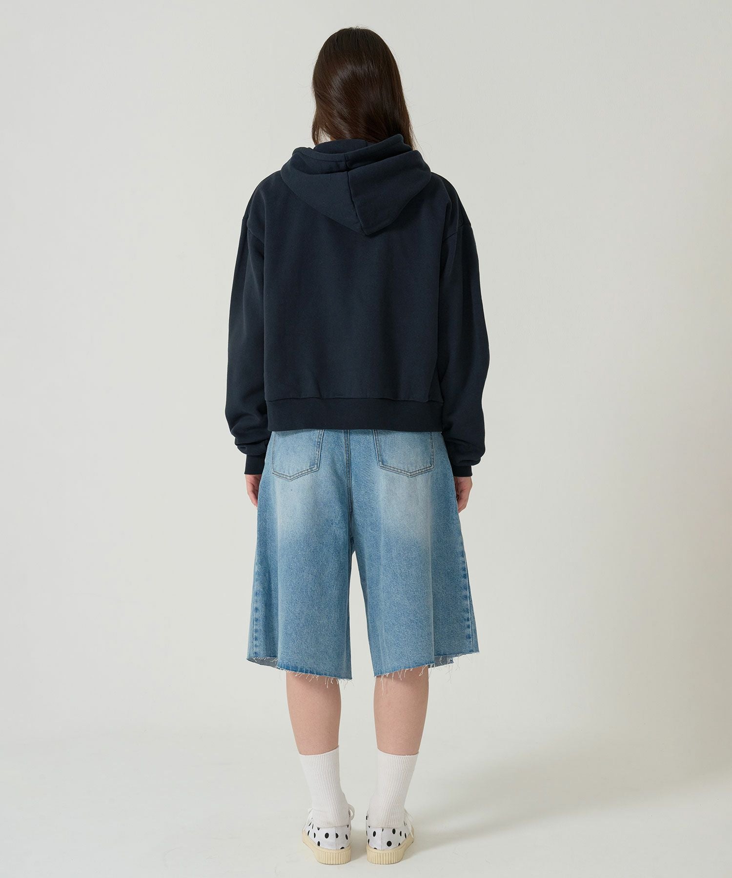 裏起毛 ロゴパッチワーク フーディー TINA：JOJUN 全3色｜tnj531-1133