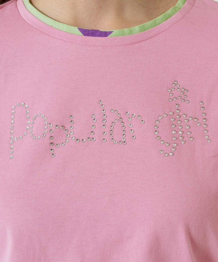 レイヤード /ロンT/スター/ピンク