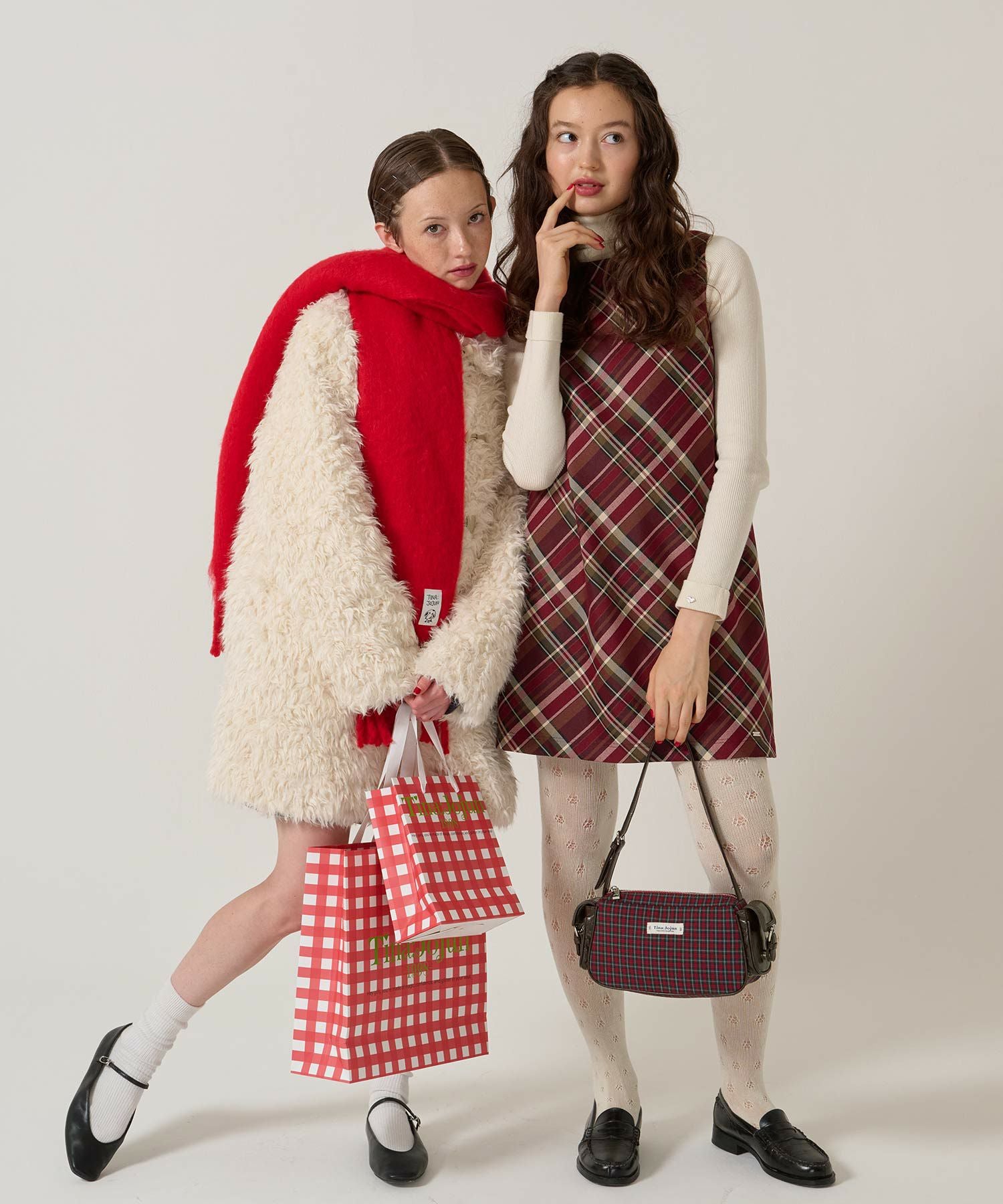 チェック ハンドバッグ TINA：JOJUN 全3色｜tnj932-1137【3】 - ミニ