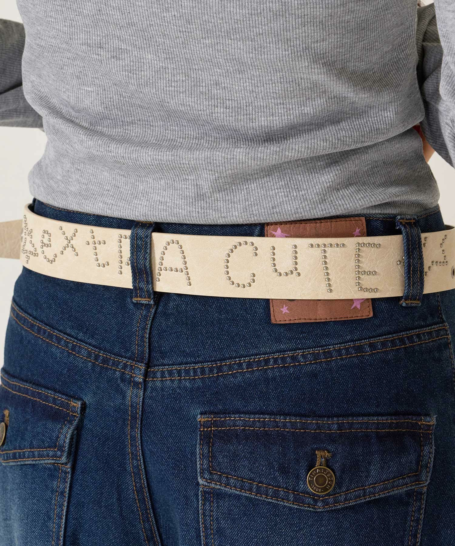 extra cute スタッズベルト TINA：JOJUN 全3色｜tnj937-1135【4