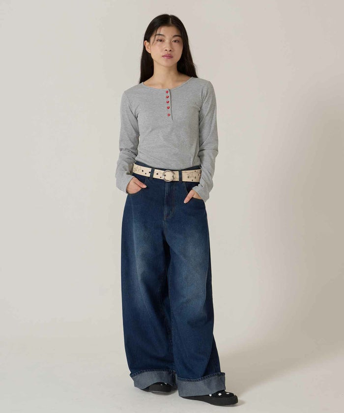 スタッズ/ベルト/ピンク