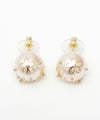 シースルー フラワー パール ピアス イヤリング See Through Flower Pearl Pierce Earring