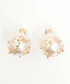 シースルー フラワー パール ピアス イヤリング See Through Flower Pearl Pierce Earring